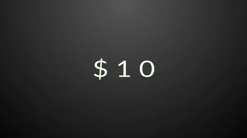 Animated money counter Video stock 103661538