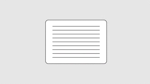 Animated mono square message box Stock Footage 237917434