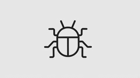 Animated mono system bug Stock Footage 237917958