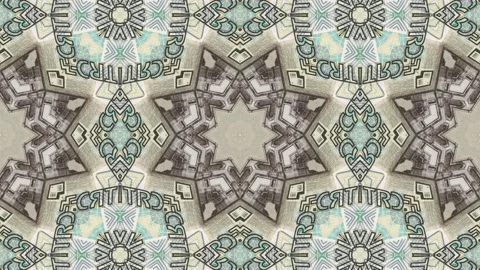 Animated mosaic pattern with 10 Russian rubles banknote. Creative seamless loop Stock Footage 159368295