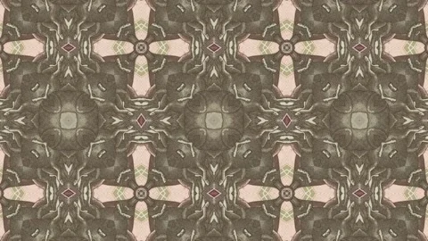 Animated mosaic pattern with 100 Russian rubles banknote. Creative seamless loop Stock Footage 159368343