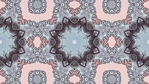 Animated mosaic pattern with 500 Russian rubles banknote. Creative seamless loop Stock Footage 158901712
