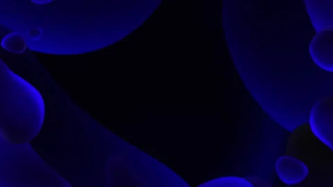 Animated motion background of dark blue liquid waves, smooth flowing patterns Stock Footage 282776567