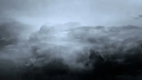 Animated motion background features dark slowly moving storm clouds Stock Footage 160609245