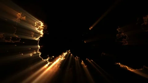 Animated motion background features glowing light beaming through abstract Stock Footage 160605364
