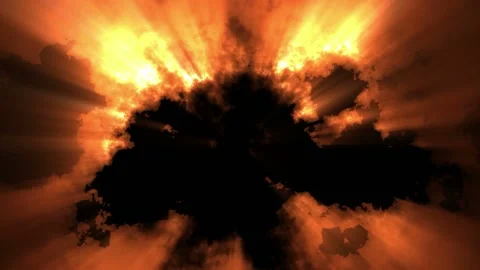 Animated motion background features glowing light beaming through abstract Stock Footage 160609124