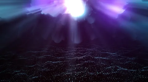 Animated motion background loop - Bright light shining from the top Stock Footage 66505113