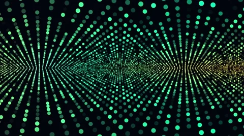 Animated motion background loop - green pixels in space Stock Footage 66505130