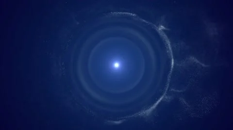 Animated motion background video - Dust floating to center Stock Footage 66423183