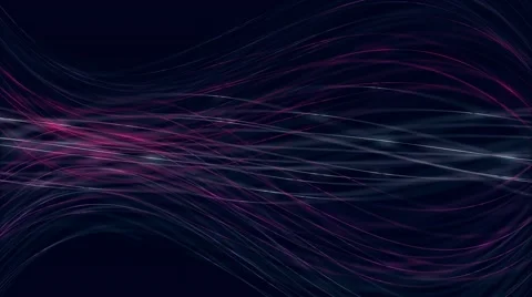 Animated motion background video - Horizontal purple lines floating in space Stock Footage 66421590