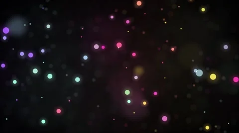 Animated motion background video - Light circles in space moving horizontal Stock Footage 66446777
