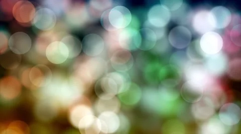 Animated motion background video - Lots of blurred light circles Stock Footage 66446765