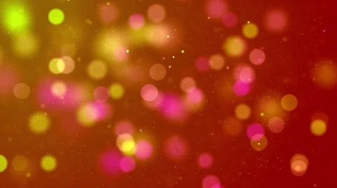 Animated motion background video - Red, Yellow and green dots blurred Stock Footage 66423204