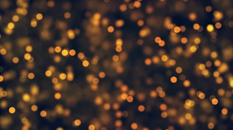 Animated motion background video - Yellow flying dots Stock Footage 66422565
