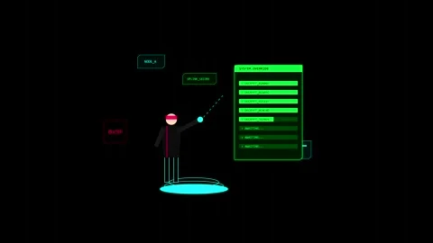 Animated motion graphic of data analysis and charts 動画素材 346806061