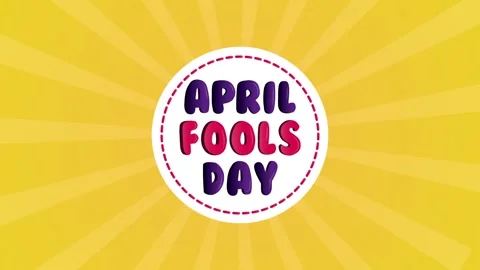 Animated motion graphic design featuring colorful typography for April fool.. Stock-Footage 339068081
