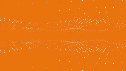 Animated motion graphics wave lattice ball grid mirrored oscillating array Stock Footage 94757810
