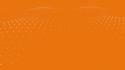 Animated motion graphics wave lattice ball grid blanket oscillating array Stock Footage 94757939