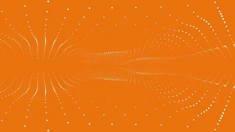 Animated motion graphics wave lattice ball grid mirrored oscillating array Stock Footage 94757944
