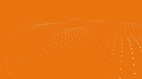 Animated motion graphics wave lattice ball grid blanket oscillating array Stock Footage 94757956