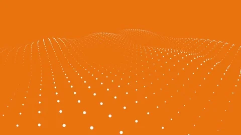 Animated motion graphics wave lattice ball grid blanket oscillating array Stock Footage 94757962