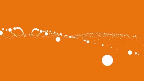 Animated motion graphics wave lattice ball grid blanket oscillating array Stock Footage 94757981