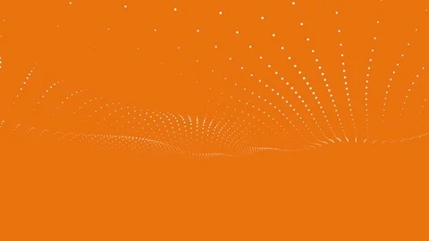 Animated motion graphics wave lattice ball grid blanket oscillating array Stock Footage 94758012