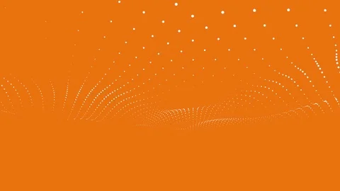 Animated motion graphics wave lattice ball grid blanket oscillating array Stock Footage 94758030
