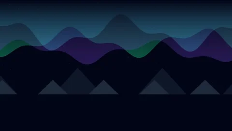 Animated mountain landscape motion background Stock-Footage 345594852