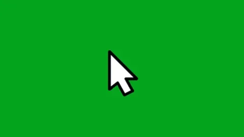 Animated Mouse Click Cursor Effect Stock Footage 340463262