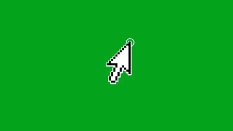 Animated Mouse Click Cursor Effect Stock Footage 340463496