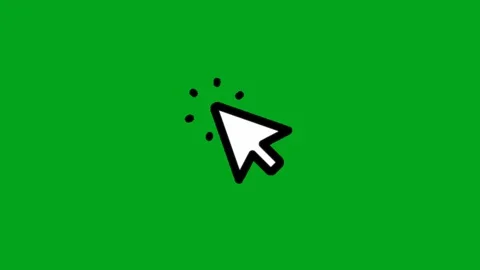 Animated Mouse Click Cursor Effect Stock Footage 340463498