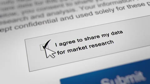 Animated Mouse Cursor Clicking Accept Share Data Checkbox Stock Footage 245499667