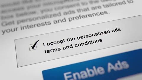 Animated Mouse Cursor Clicking Accept Share Data Checkbox Stock Footage 246914818