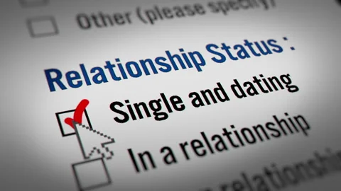 Animated Mouse Cursor Clicking "Single and dating" Checkbox Stock Footage 259003432