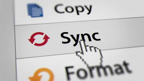 Animated Mouse Cursor Clicking Sync UI on Website Stock Footage 251850317