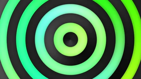 Animated Multicolor Green Gradient Stripes And Circles Loop Stock Footage 65789524