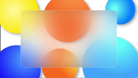 Animated multicolor rectangular shaped glass morphism background Vidéo 199370314