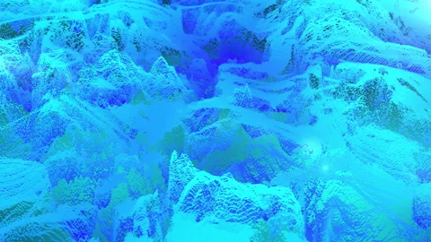 Animated multicolored background of moving particles Vidéo 195775513