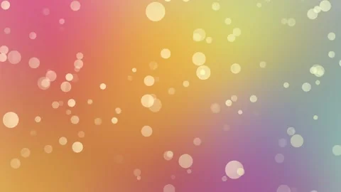 Animated multicolored gradient background with round particles Stock Footage 170062979