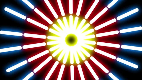 Animated multicolored lighting show of thai temple in annual festival at Th.. Stock-Footage 279132356