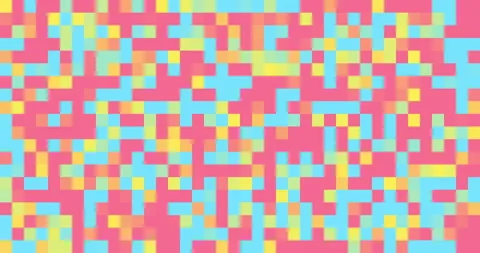 Animated multicolored pixel background. 4K resolution abstract pixel motion Stock Footage 238785392