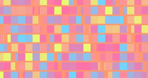 Animated multicolored pixel background. 4K resolution abstract pixel mirrow Stock Footage 247790943