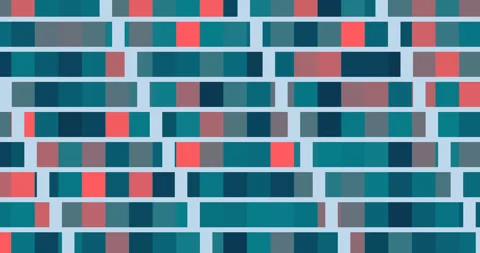 Animated multicolored pixel background. 4K resolution abstract pixel mirrow Video stock 250364195