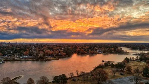 Animated multiple exposure picture of a memorable sunrise Stock Footage 122604546