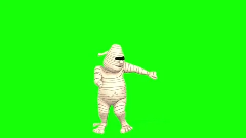 Animated Mummy doing the Carlton Dance Stock Footage 162934536