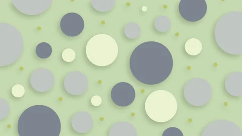 Animated Muti Color Polka Dots Floating on a Background. Randomly Moving Colored Stock Footage 281996394