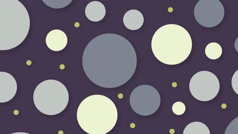 Animated Muti Color Polka Dots Floating on a Background. Randomly Moving Colored Stock Footage 281996395