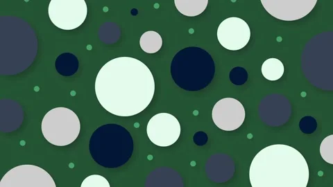 Animated Muti Color Polka Dots Floating on a Background. Randomly Moving Colored Stock Footage 281996428