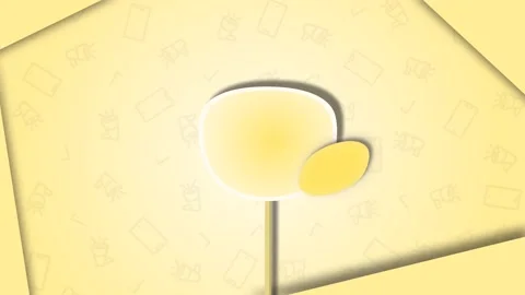 Animated nameplate on a yellow background 動画素材 137280654